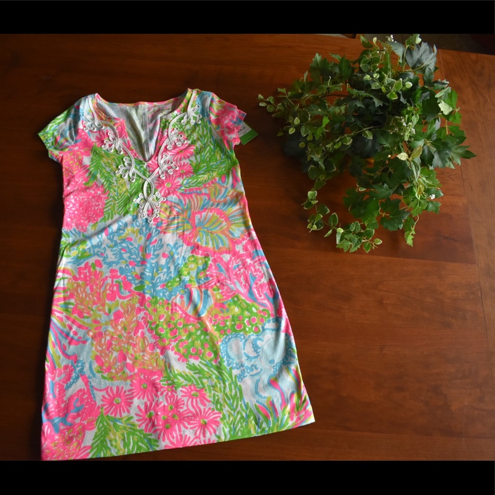 Lilly Pulitzer 100% Cotton t-shirt Dress BRAND NEW